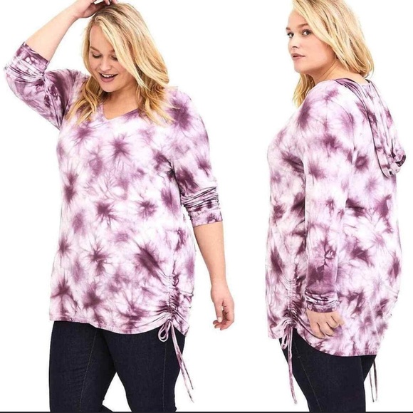 Torrid - Women's Tie-Dye Long Sleeve Top - Picture 1 of 9
